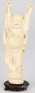 Chinese carved ivory Buddha, late 19th c.