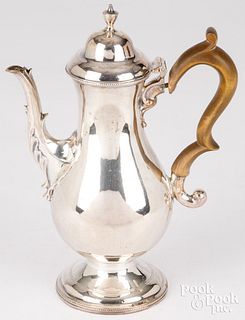 English silver coffeepot, 1784-5