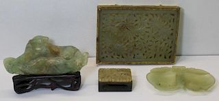 Grouping of Decorative Jade Items.
