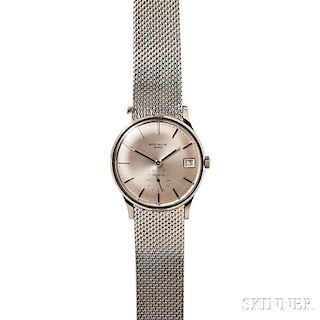 Gentleman's 18kt White Gold "Calatrava" Wristwatch, Patek Philippe, Retailed by Gubelin