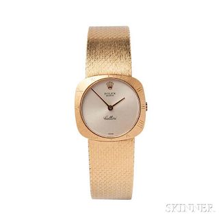 Lady's 18kt Gold "Cellini" Wristwatch, Rolex