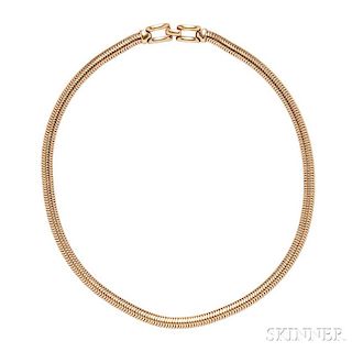 Retro 14kt Gold Snake Chain, Cartier
