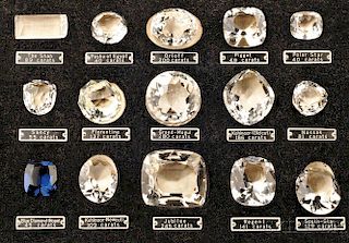 Cased Set of Fifteen Reproduction "Historical Diamonds,"