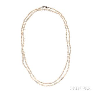 Natural Pearl Necklace, Marcus & Co.