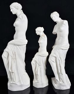 Three Parian Figures of Venus