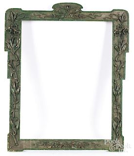 Carved and painted frame, early 20th c., 25 3/4'' x 21 1/2''.