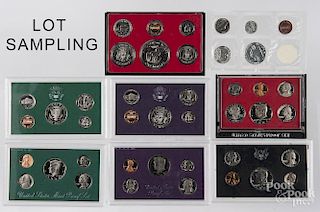 Thirty US Proof sets, to include 1962-64, 1968, 1970-78, 1980-85, 1987-95, and an additional 1987 an