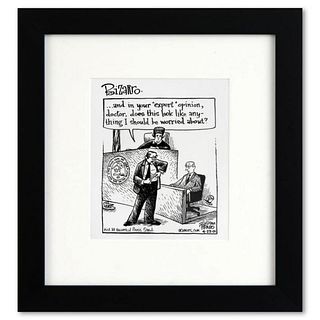 Bizarro, "Expert Opinion" is a Framed Original Pen & Ink Drawing by Dan Piraro, Hand Signed with Letter of Authenticity. Reference#: 58489.