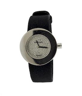 Chanel  18k Gold Diamond Dial Watch