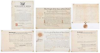 Group of Six New York Related Documents, Queens County 