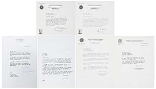 Six Signed Letters, Communism Related, J. Edgar Hoover, Ed Sullivan, Dore Schary 