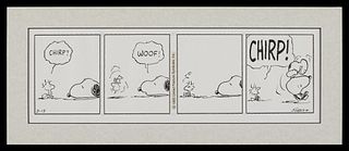 Charles Schulz Original Woodstock & Snoopy Comic