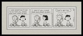 Charles Schulz Original Linus & Lucy Comic