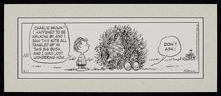 Charles Schulz Original Single Panel Peanuts Comic