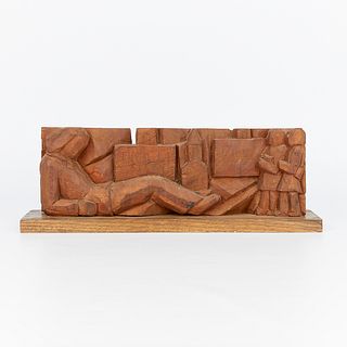 John Rood Carved Wooden Sculpture