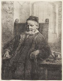 Rembrandt van Rijn, (Dutch, 1606-1669), Jan Lutma, Goldsmith, 1656