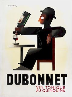 Cassandre, (French, 1901-1968), DuBonnet, vin tonique au quinquina, 1932