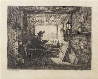 Charles Daubigny, (French, 1817-1878), Le Bateau-atelier, 1861 (from the series Voyage en bateau)