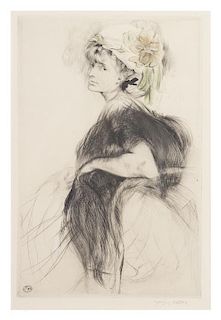 Jacques Villon, (French, 1875-1963), Lily au bois noir, 1905