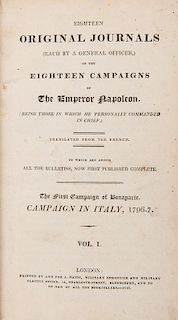 [Bonaparte, Napoleon] Eighteen Original Journals