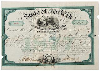 [Civil War] Bond for the Bounties of Volunteers Fund in the Amount of $1,000