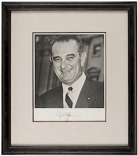 Johnson, Lyndon B. Signed Photograph.
