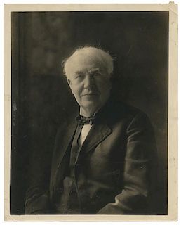 [Invention] Edison, Thomas. Photograph of Edison.