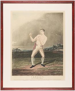 [Sport. Boxing] Hunt, Charles (British, 1803-1877). Bendigo.