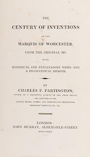 [Invention] Partington, Charles. The Century of Inventions of the Marquis of Worcester.