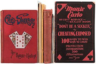 [Gambling] Group of Antiquarian and Vintage Books on Crooked Gambling.