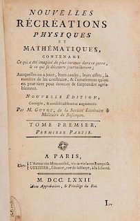 [Mathematics] Guyot, Edme-Gilles. Nouvelles Recreations Physiques et Mathematiques.