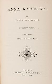 Tolstoi, Count Lyof N. Anna Karenina.