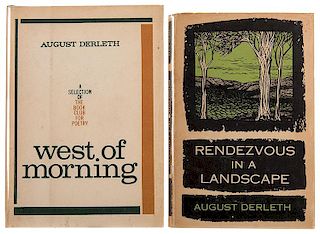 Derleth, August. Two Inscribed Books.