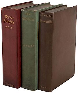 Wells, H.G. Three First Editions.