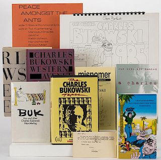 Bukowski, Charles. A Group of Nine Books [Four Signed].