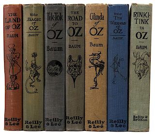 [Children’s Literature. OZ] Baum, L. Frank. A Group of 7 Oz Books.