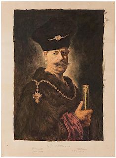 After Rembrandt van Rijn. Portrait of a Polish Nobleman.