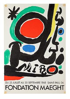 [Exhibition Posters. Miro, Joan] Foundation Maeght, du 23 Juillet au 30 Septembre 1968