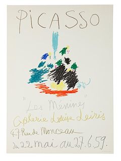 [Exhibition Posters. Picasso, Pablo] Picasso. “Les Menines” Galerie Louise Leiris.