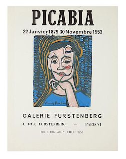 [Exhibition Posters. Picabia, Francois] Picabia. 22 Janvier 1879 30 Novembre 1953.