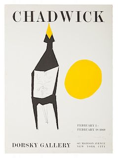 [Exhibition Posters. Chadwick, Lynn] Chadwick. Dorsky Gallery.