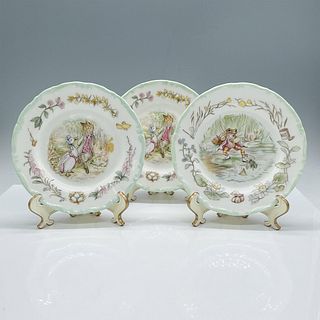 3pc Royal Albert Beatrix Potter Dessert Plates, Teatime