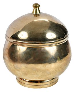 Korean Brass Covered Jar