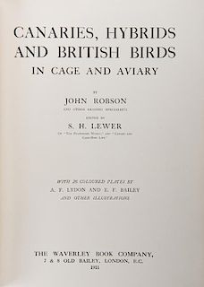 Robson, John. Canaries, Hybrids and British Birds in Cage and Aviary.