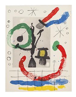 Joan Miro, (Spanish, 1893-1983), Untitled (A group of three works from Peintures sur cartons)