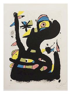 Joan Miro, (Spanish, 1893-1983), Cant de la cardina, 1980