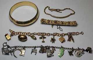 JEWELRY. Assorted Gold and Silver Bracelets.