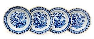 A Set of Four Delft Plates Diameter 9 inches.
