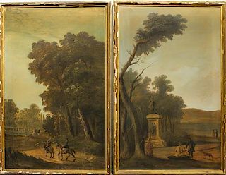 * Artist Unknown, (18th/19th century), Landscapes (a pair of works)