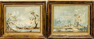 * Artist Unknown, (Continental, 18th century), Landscapes
